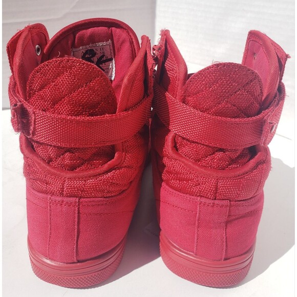 Vlado Footwear Mens Atlas II 2 Red Mono Hi-Top Shoes IG-1500-5R US Size 8 - Picture 7 of 16